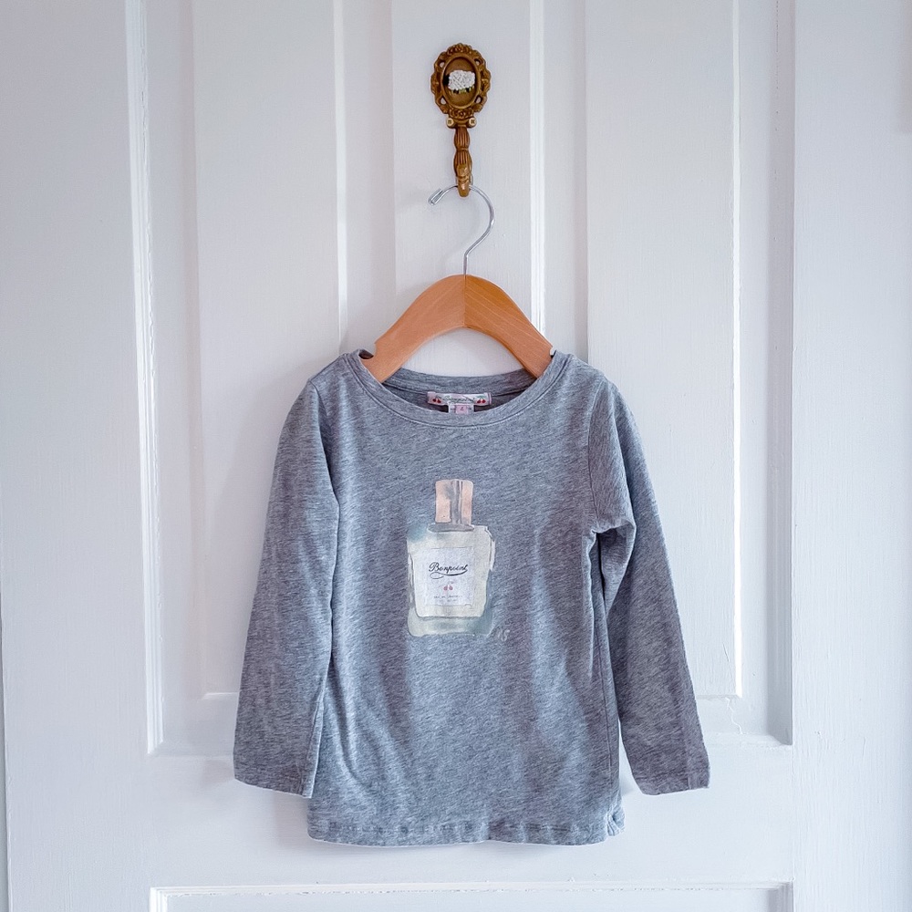 Bonpoint perfume bottle print long sleeve T Shirt